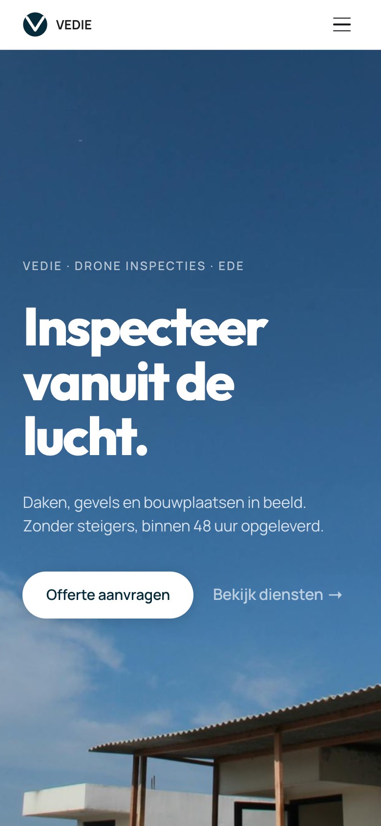 Mobiele versie vedie.nl